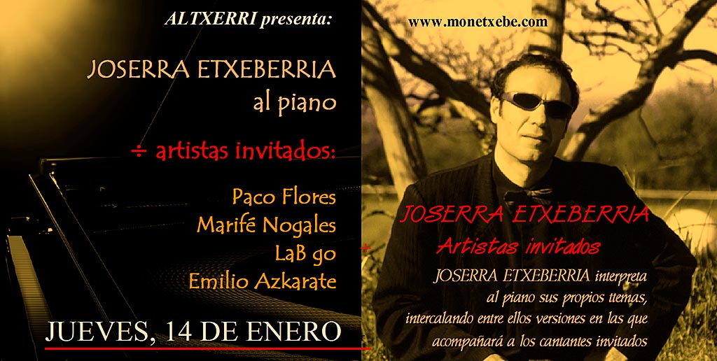 Cartel Altxerri 14 Enero